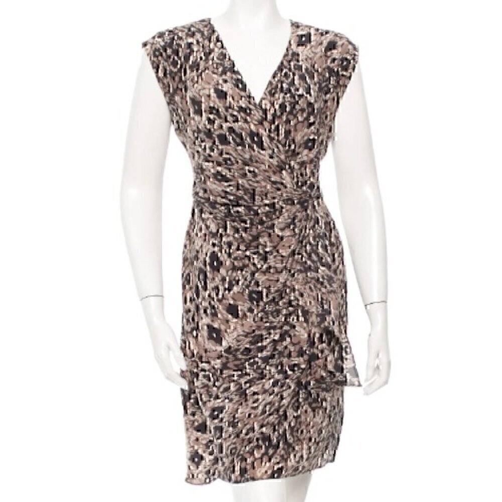 RACHEL ZOE Higher line Silk Printed Dress Size: 8
